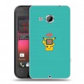 Дизайнерский пластиковый чехол для HTC Desire 200 Pokemo Go