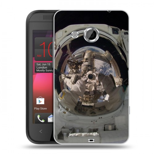 Дизайнерский пластиковый чехол для HTC Desire 200 Космонавт