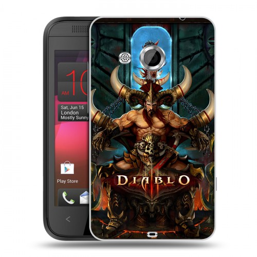 Дизайнерский пластиковый чехол для HTC Desire 200 Diablo