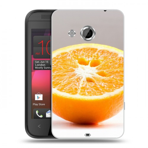 Дизайнерский пластиковый чехол для HTC Desire 200 Апельсины
