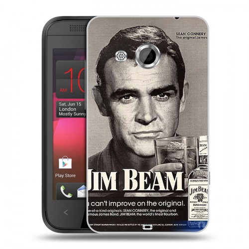 Дизайнерский пластиковый чехол для HTC Desire 200 Jim Beam
