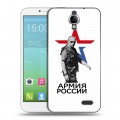 Дизайнерский силиконовый чехол для Alcatel One Touch Idol Путин
