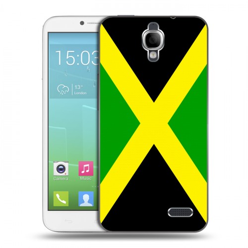 Дизайнерский силиконовый чехол для Alcatel One Touch Idol Флаг Ямайки