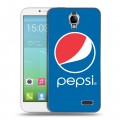 Дизайнерский силиконовый чехол для Alcatel One Touch Idol Pepsi