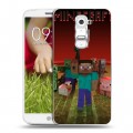 Дизайнерский пластиковый чехол для LG Optimus G2 mini Minecraft