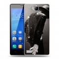 Дизайнерский пластиковый чехол для Huawei Honor 3c Майкл Джексон