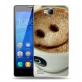 Дизайнерский пластиковый чехол для Huawei Honor 3c Кофе напиток