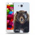 Дизайнерский пластиковый чехол для Huawei Honor 3x Медведь