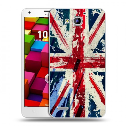 Дизайнерский пластиковый чехол для Huawei Honor 3x Флаг Британии