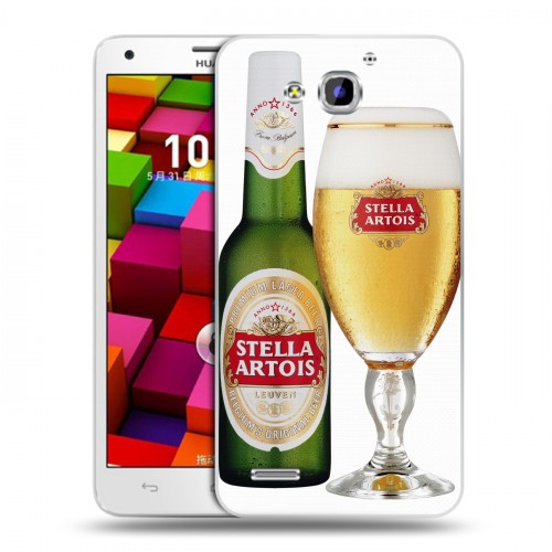 Дизайнерский пластиковый чехол для Huawei Honor 3x Stella Artois