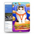 Дизайнерский силиконовый чехол для Samsung Galaxy Tab Pro 8.4 Космик кошки