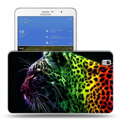 Дизайнерский силиконовый чехол для Samsung Galaxy Tab Pro 8.4 Леопард