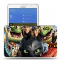 Дизайнерский силиконовый чехол для Samsung Galaxy Tab Pro 8.4 Как приручить дракона