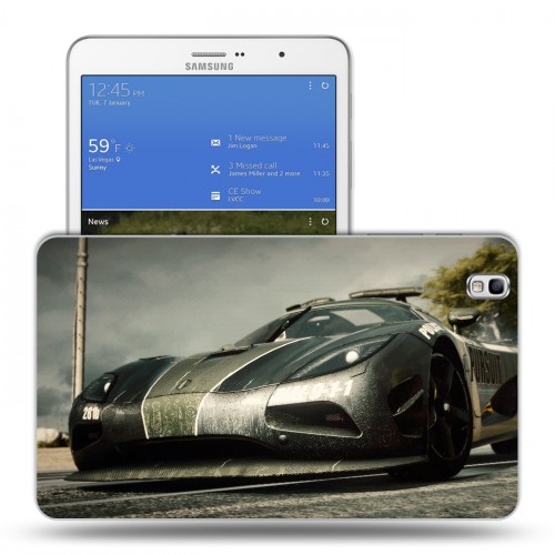Дизайнерский силиконовый чехол для Samsung Galaxy Tab Pro 8.4 Need for speed