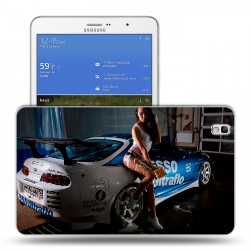Дизайнерский силиконовый чехол для Samsung Galaxy Tab Pro 8.4 Toyota 