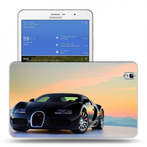 Дизайнерский силиконовый чехол для Samsung Galaxy Tab Pro 8.4 Bugatti