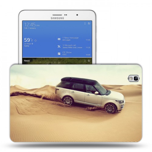 Дизайнерский силиконовый чехол для Samsung Galaxy Tab Pro 8.4 Land rover