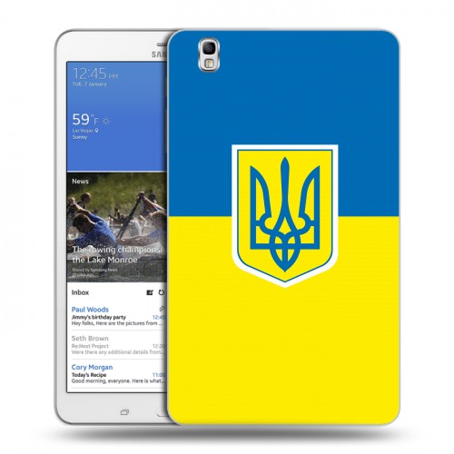 Дизайнерский силиконовый чехол для Samsung Galaxy Tab Pro 8.4 Флаг Украины