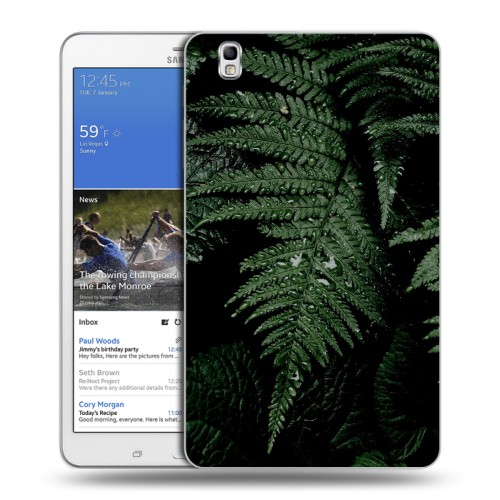 Дизайнерский силиконовый чехол для Samsung Galaxy Tab Pro 8.4 Нуарные листья