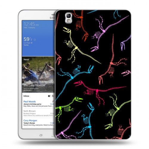 Дизайнерский силиконовый чехол для Samsung Galaxy Tab Pro 8.4 Узоры динозавров