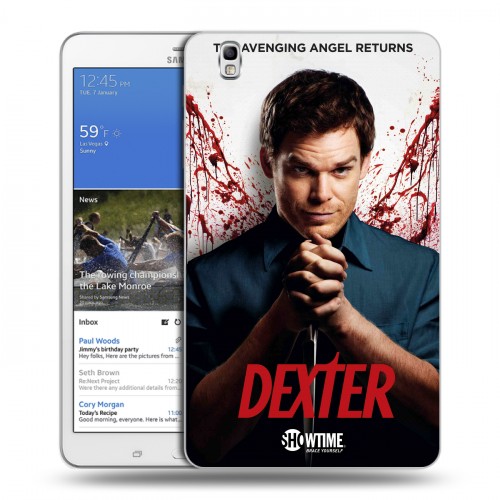 Дизайнерский силиконовый чехол для Samsung Galaxy Tab Pro 8.4 Декстер