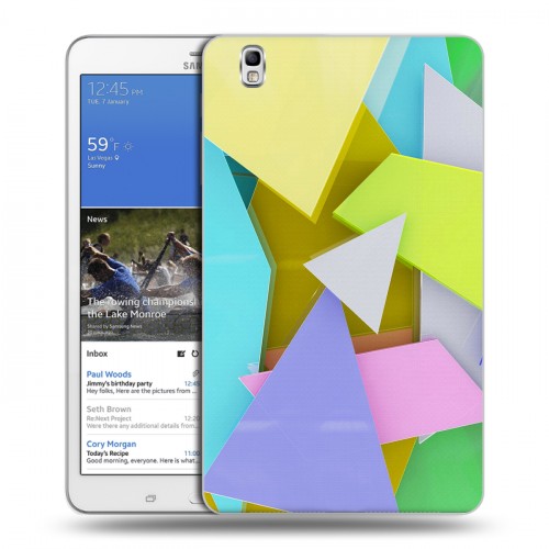 Дизайнерский силиконовый чехол для Samsung Galaxy Tab Pro 8.4 Стеклянная яркость