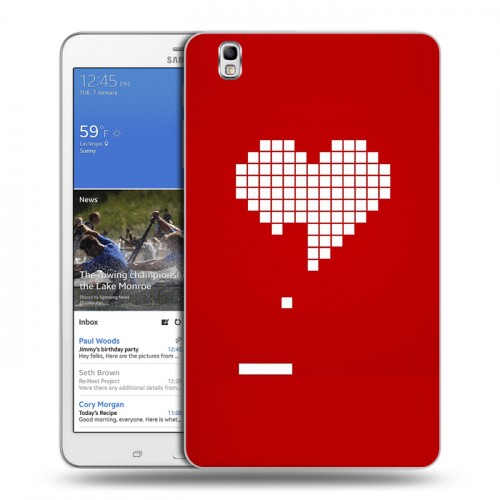 Дизайнерский силиконовый чехол для Samsung Galaxy Tab Pro 8.4 День Святого Валентина