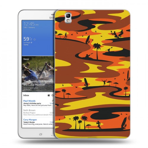 Дизайнерский силиконовый чехол для Samsung Galaxy Tab Pro 8.4 Камуфляжи