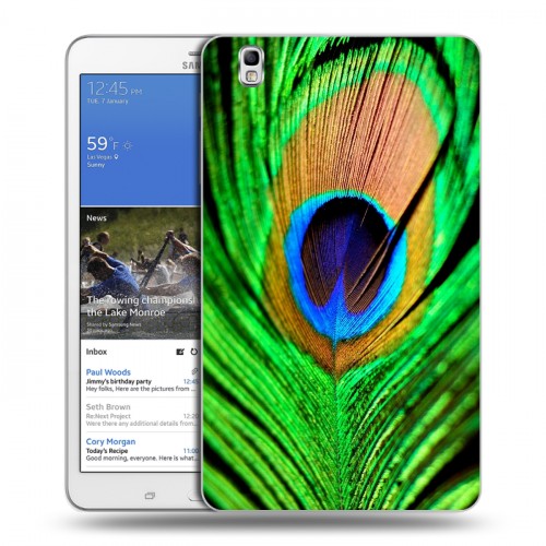 Дизайнерский силиконовый чехол для Samsung Galaxy Tab Pro 8.4 Павлины