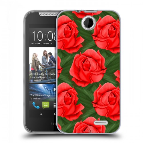 Дизайнерский силиконовый чехол для HTC Desire 310 Сила роз