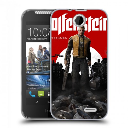 Дизайнерский силиконовый чехол для HTC Desire 310 Wolfenstein