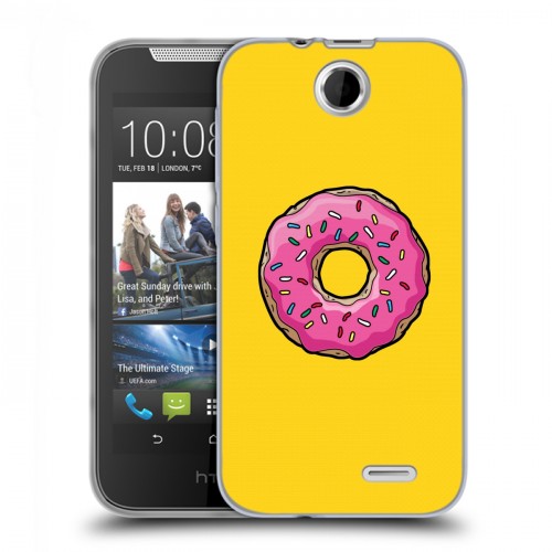 Дизайнерский силиконовый чехол для HTC Desire 310 Симпсоны