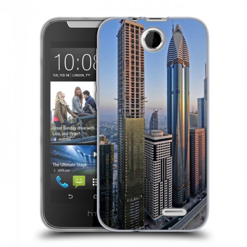 Дизайнерский силиконовый чехол для HTC Desire 310 Дубаи