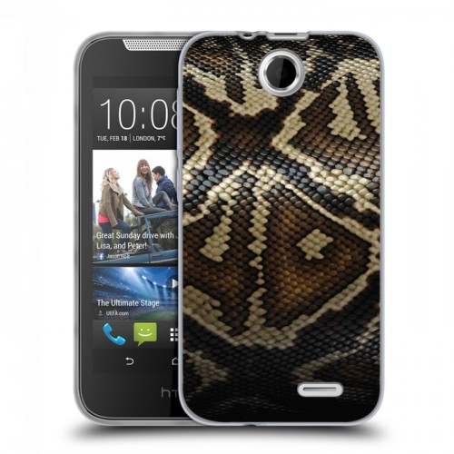 Дизайнерский силиконовый чехол для HTC Desire 310 Кожа змей