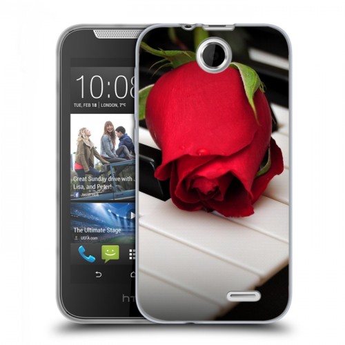 Дизайнерский силиконовый чехол для HTC Desire 310 Розы
