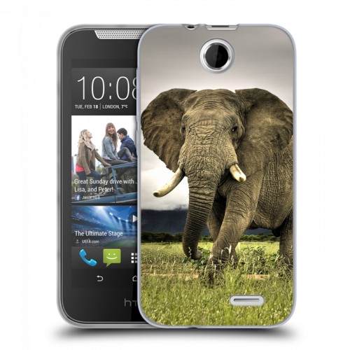 Дизайнерский силиконовый чехол для HTC Desire 310 Слоны