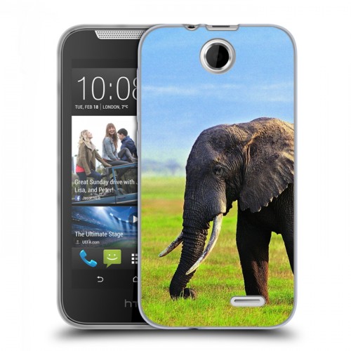 Дизайнерский силиконовый чехол для HTC Desire 310 Слоны