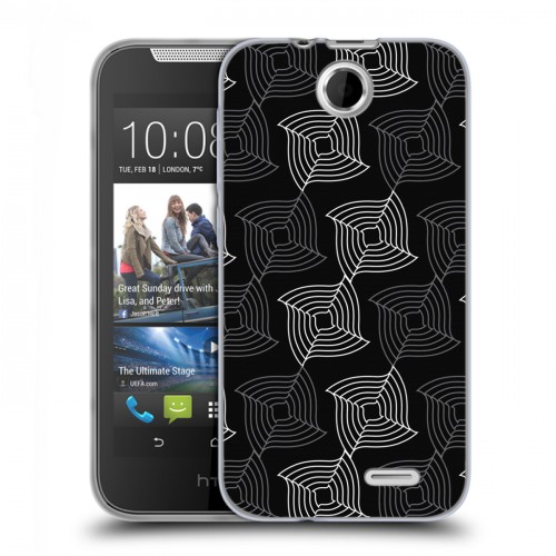 Дизайнерский силиконовый чехол для HTC Desire 310 Геометрические вихри