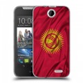 Дизайнерский силиконовый чехол для HTC Desire 310 Флаг Киргизии