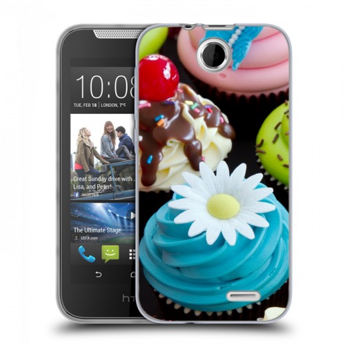 Дизайнерский силиконовый чехол для HTC Desire 310 Кексы