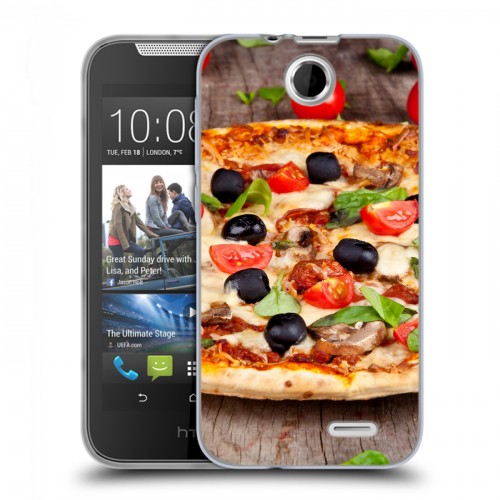 Дизайнерский силиконовый чехол для HTC Desire 310 Пицца