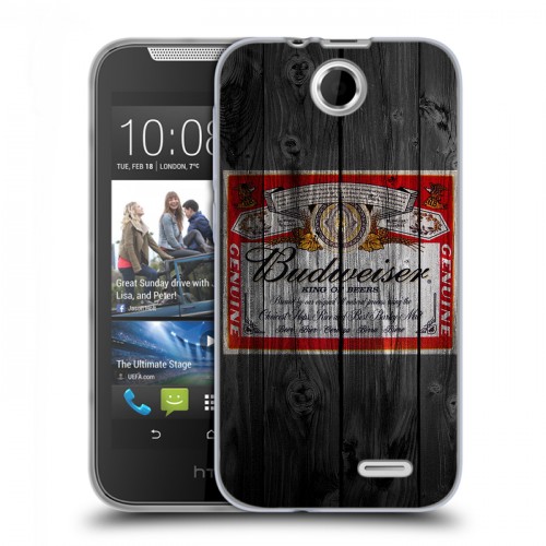 Дизайнерский силиконовый чехол для HTC Desire 310 Budweiser