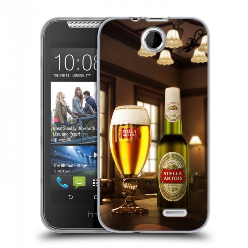 Дизайнерский силиконовый чехол для HTC Desire 310 Stella Artois