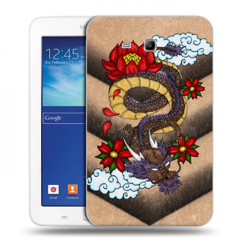 Дизайнерский силиконовый чехол для Samsung Galaxy Tab 3 Lite Японские тату