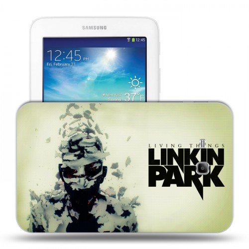 Дизайнерский силиконовый чехол для Samsung Galaxy Tab 3 Lite Linkin Park