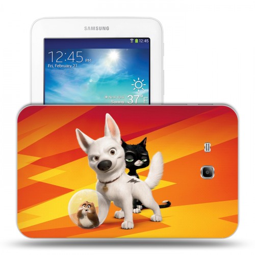 Дизайнерский силиконовый чехол для Samsung Galaxy Tab 3 Lite Вольт