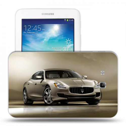 Дизайнерский силиконовый чехол для Samsung Galaxy Tab 3 Lite Maserati