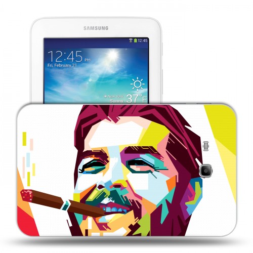 Дизайнерский силиконовый чехол для Samsung Galaxy Tab 3 Lite Че Гевара