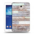 Дизайнерский силиконовый чехол для Samsung Galaxy Tab 3 Lite Дерево