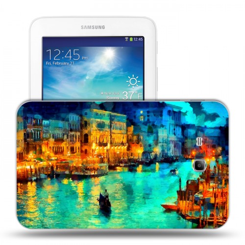 Дизайнерский силиконовый чехол для Samsung Galaxy Tab 3 Lite Венеция